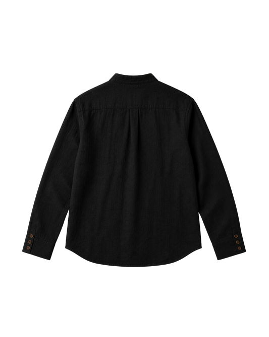 LA PIEGA NERO LINEN SHIRT