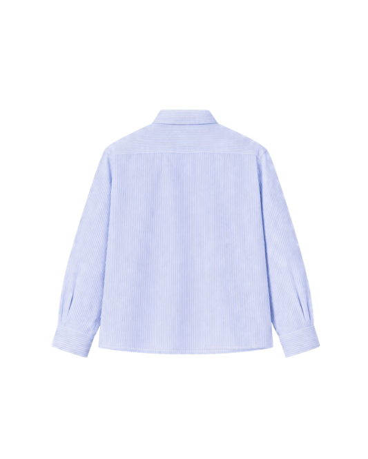 HASHWAY BASIC SKY BLUE STRIPED SHIRT