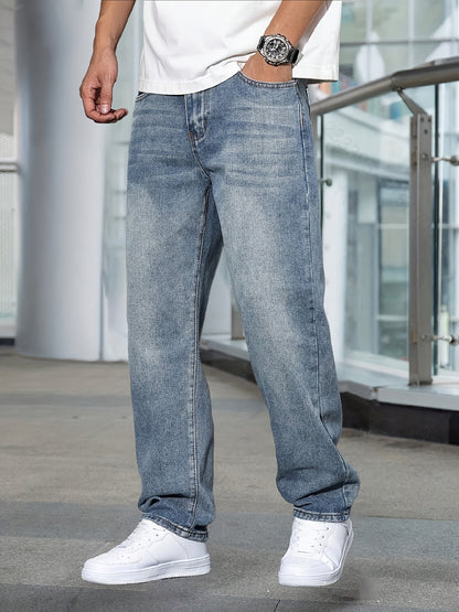 Geng Yuan Original Selected Men'S Casual Elastic Jeans Long Trousers