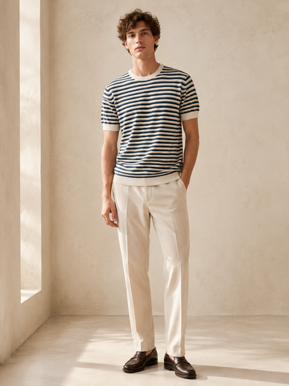Nautical Stripe Knit T-Shirt