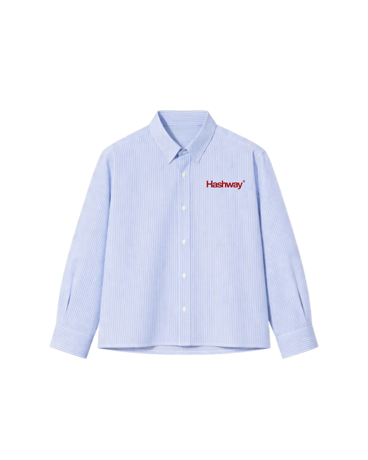 UNIVERSAL SINNER STRIPED SHIRT - SKY BLUE