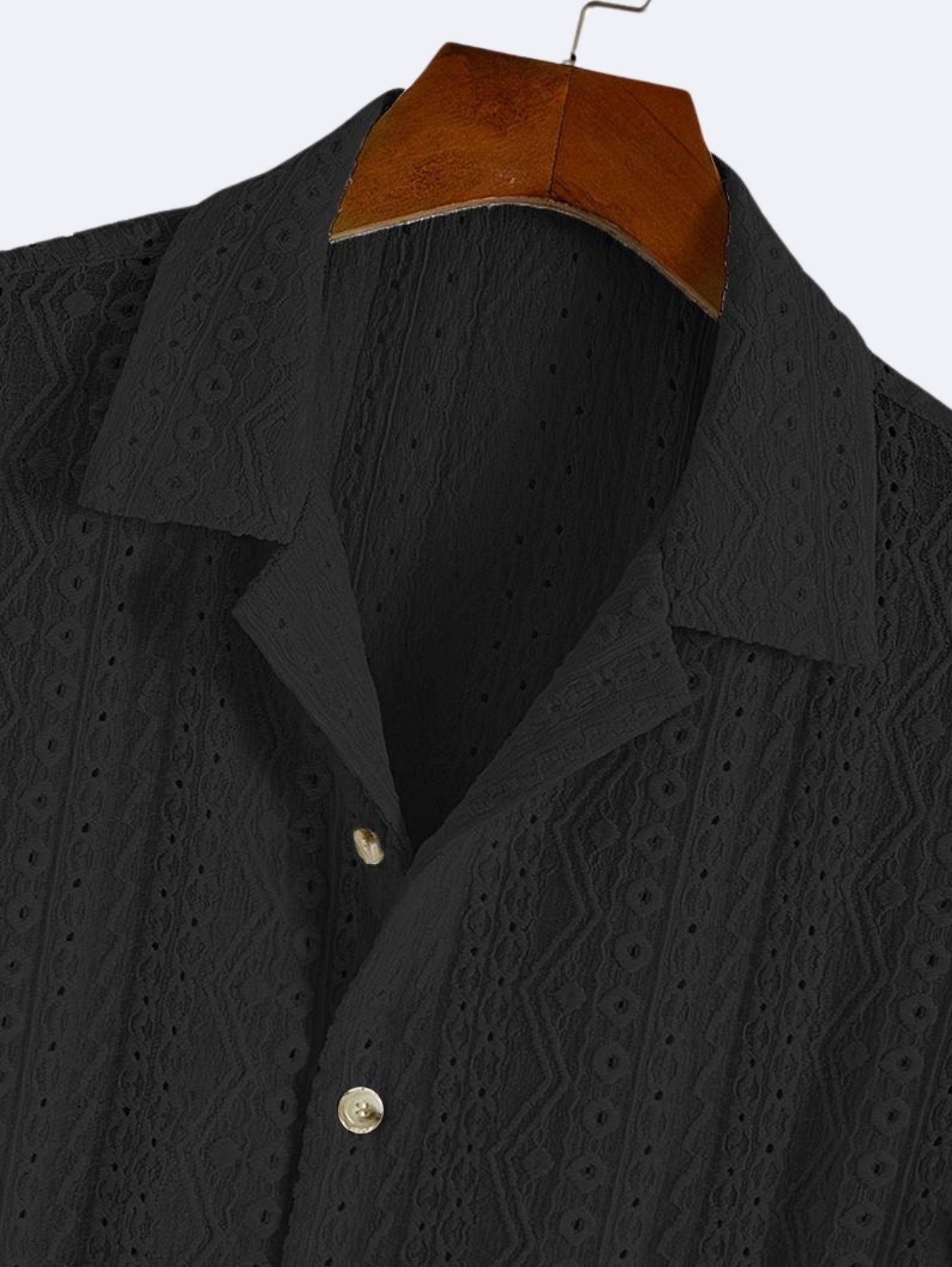 Old Money Patterned Classic Knitted Elegant Polo Shirt