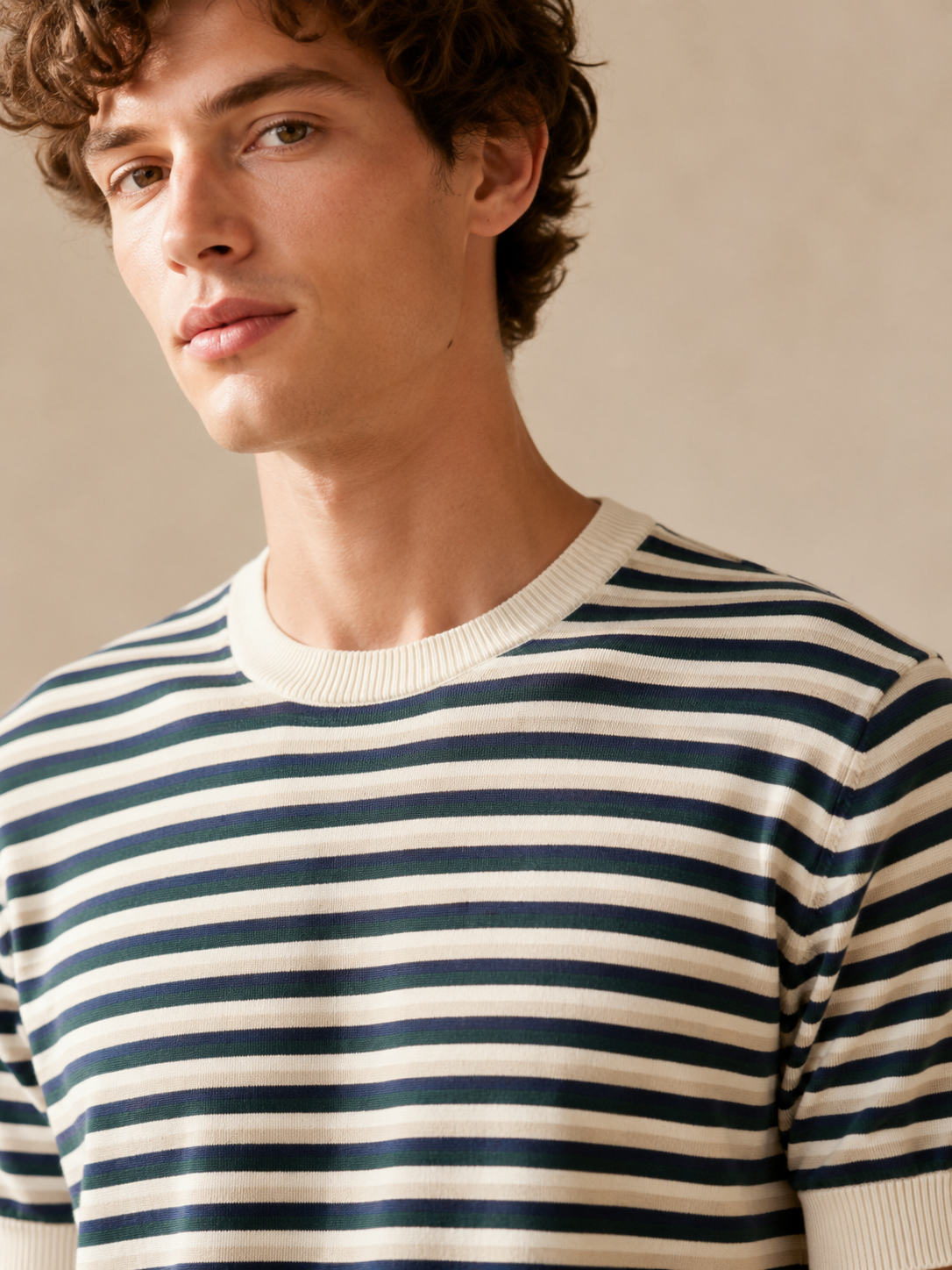 Nautical Stripe Knit T-Shirt