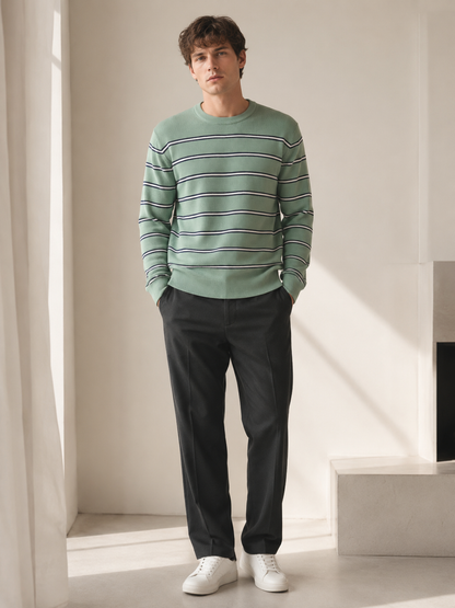 Classic Stripe Knit Sweater