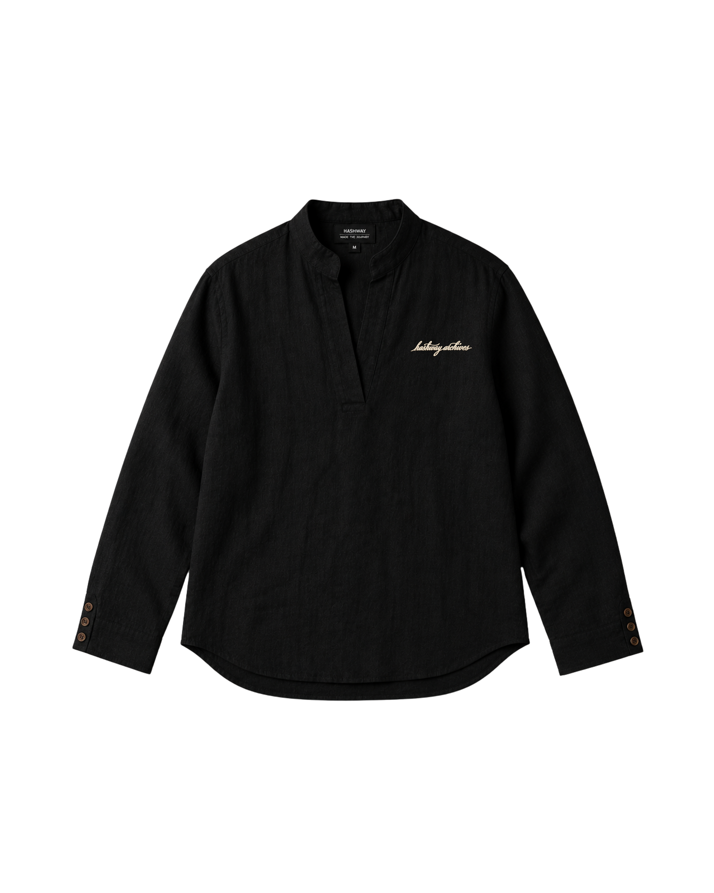 LA PIEGA NERO LINEN SHIRT