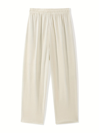 High-End Corduroy Pants for Autumn And Winter, Men'S New Straight Leg Sweatpants with Loose Drape, Wide Leg Sports And Casual Trousers for Men