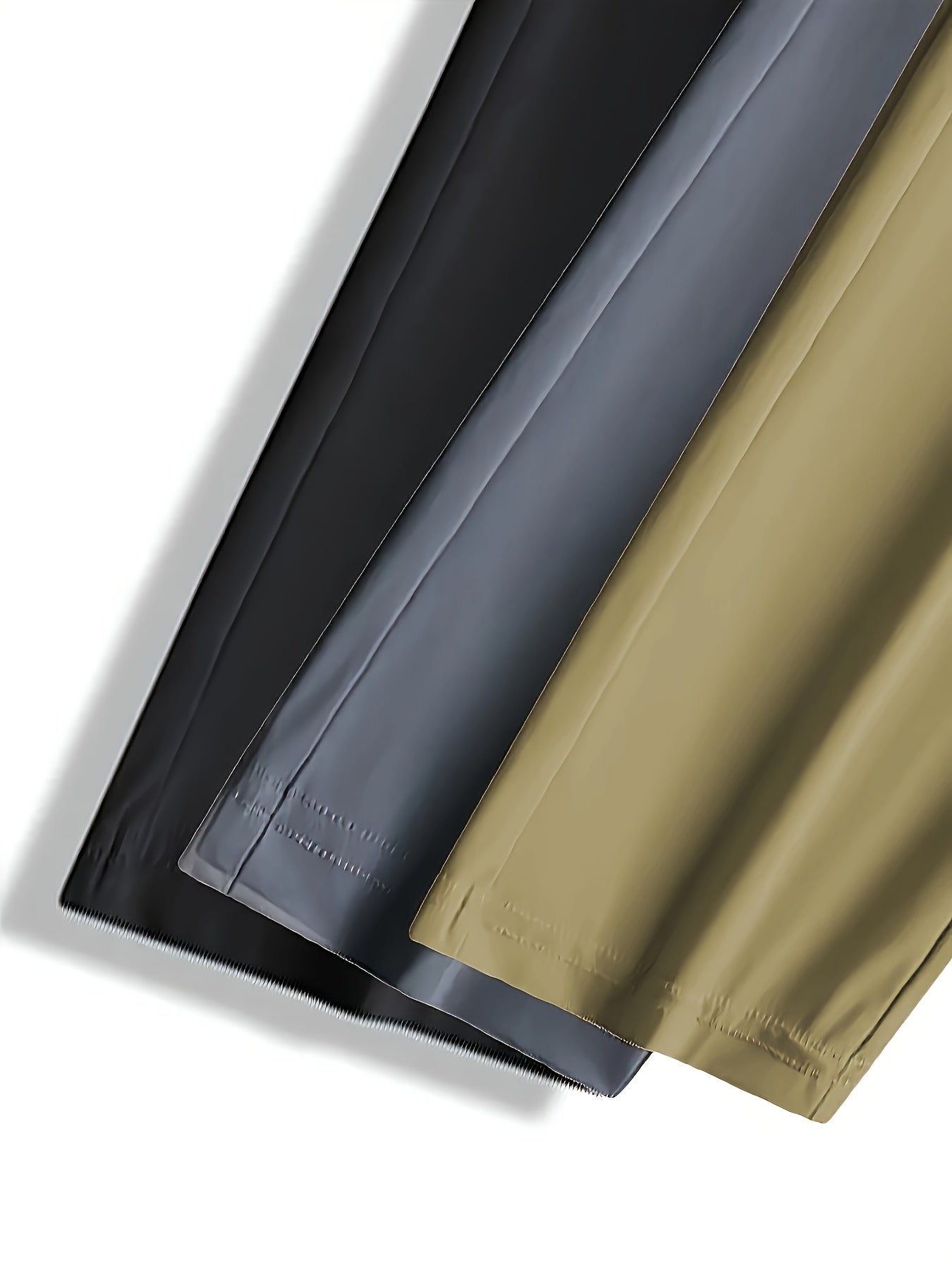 3pcs Ice Silky Fiber Fabric Pants in Black, Gray, Khaki, and Multi-Color for Sports, Workouts, Running, Fitness, and Outdoor Mountaineering