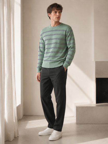 Classic Stripe Knit Sweater
