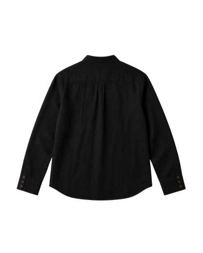 LA PIEGA NERO LINEN SHIRT