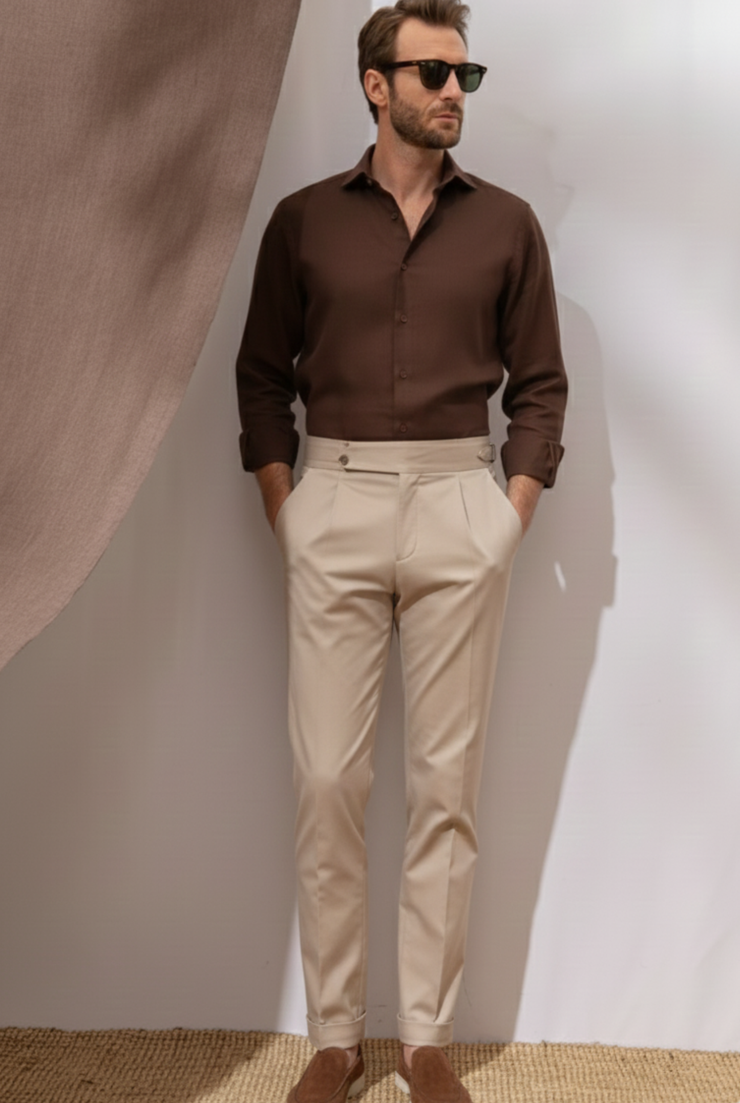 East West™ Signature Luxe Duo (Brown & Beige) | Slim Fit