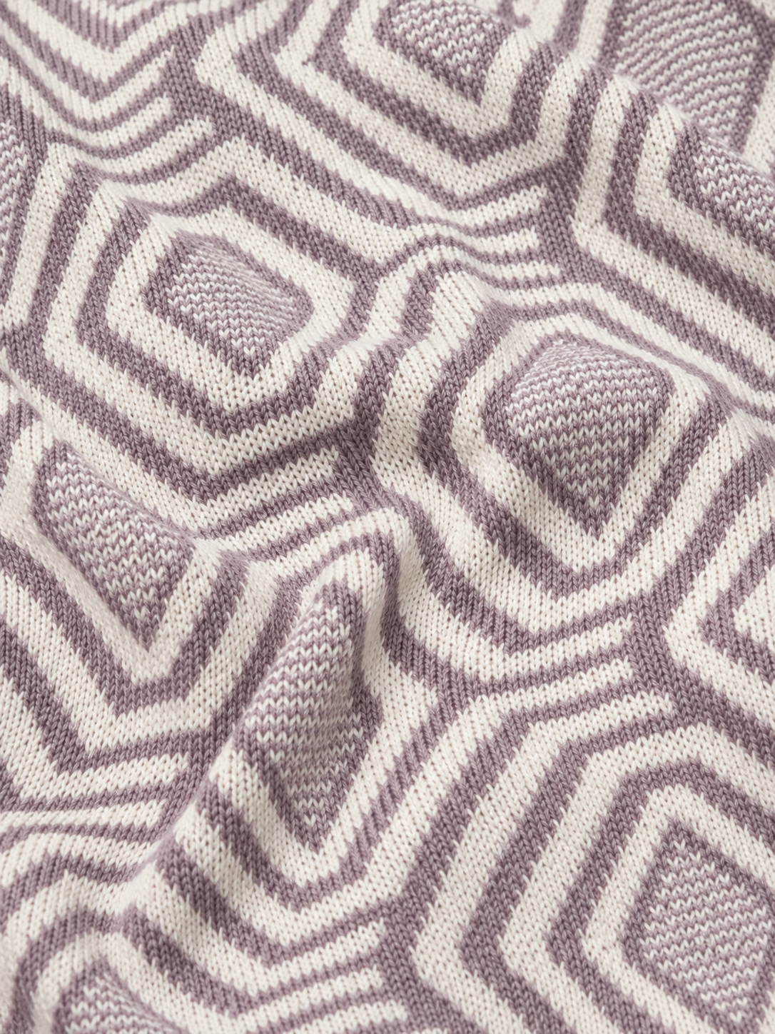 Mauve Hexa Knit Polo