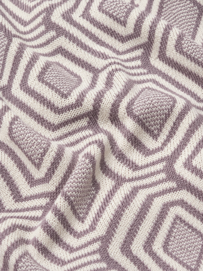 Mauve Hexa Knit Polo