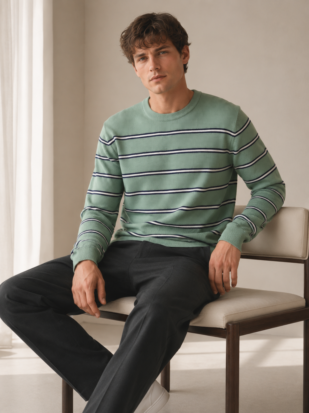 Classic Stripe Knit Sweater