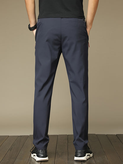 Men'S Casual Running Pants - Lightweight Quick-Dry - Casual Multi-Functional, with Zipper Details, Fashionable Print, Ideal Gift for Men, Regular Fit, Suitable for Outdoor Activities And Casual Wear, Gift Option for Holidays