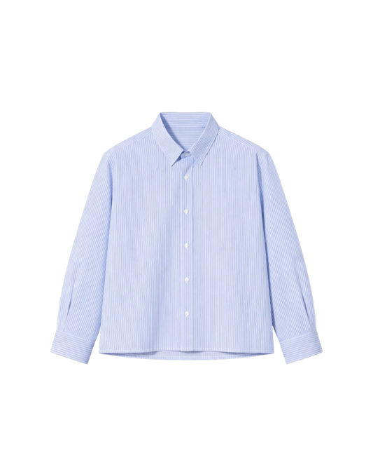 HASHWAY BASIC SKY BLUE STRIPED SHIRT