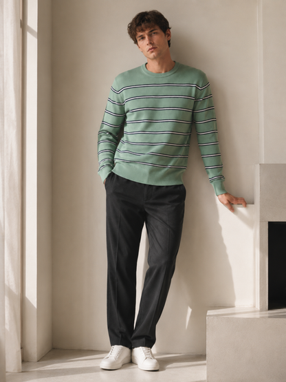 Classic Stripe Knit Sweater