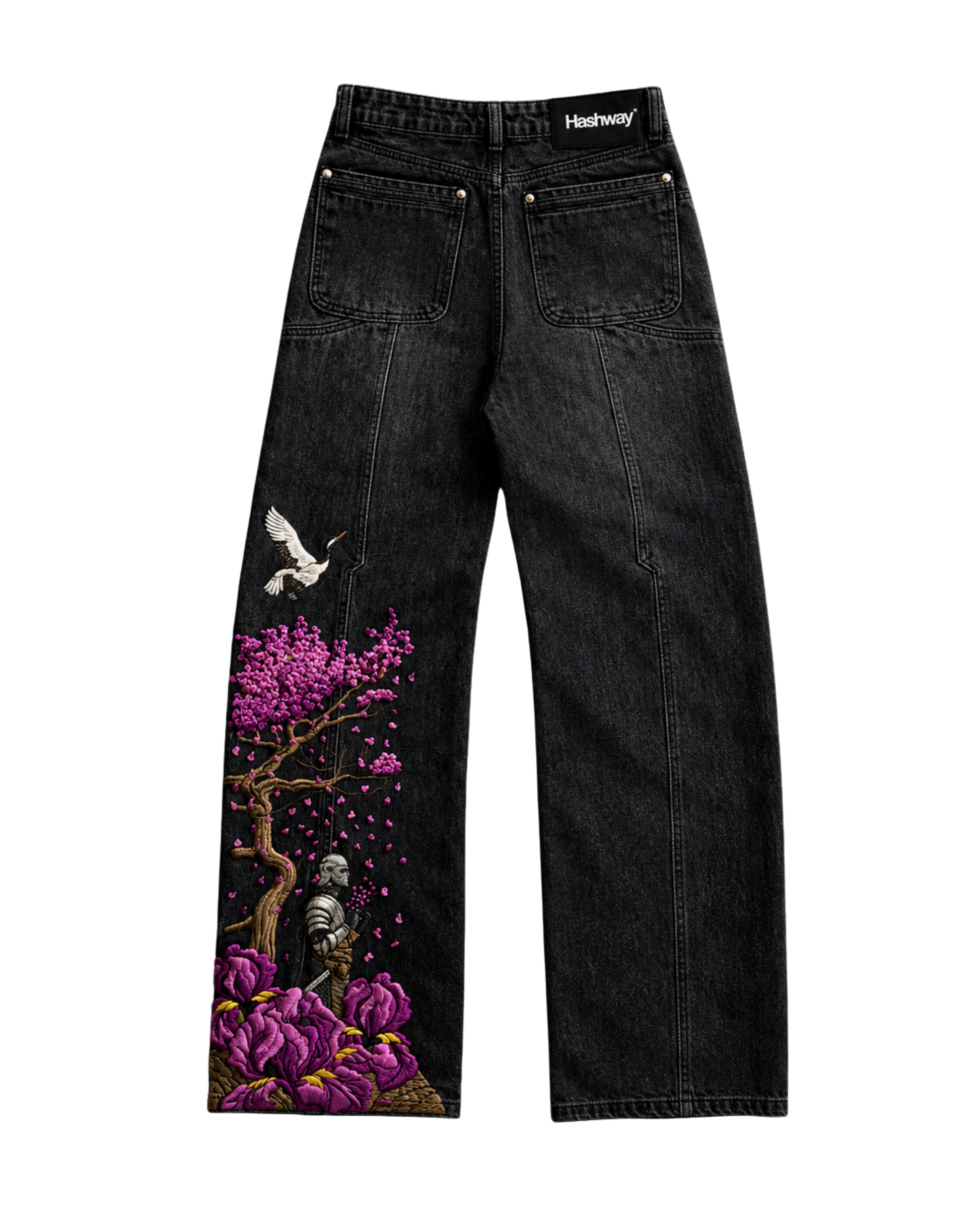IRON & PETALS EMBROIDERED DENIMS