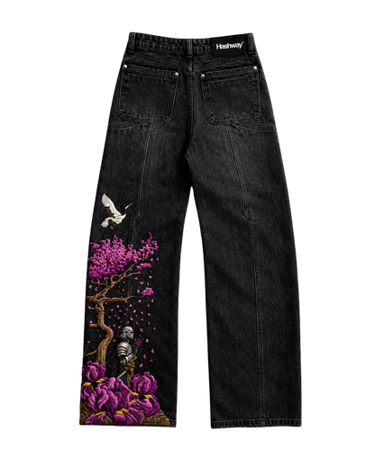 IRON & PETALS EMBROIDERED DENIMS