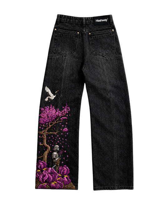 IRON & PETALS EMBROIDERED DENIMS