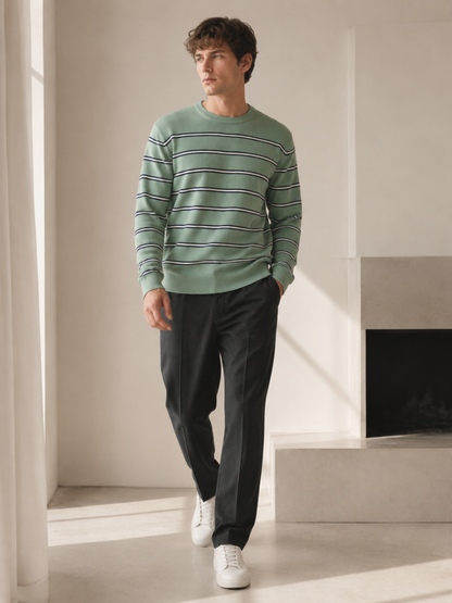 Classic Stripe Knit Sweater