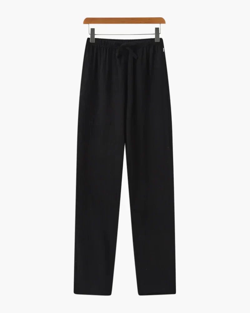 Old Money Brown & Black Classic Combo - Lotus Linen 2-Piece Duo Set Shirt & Pants