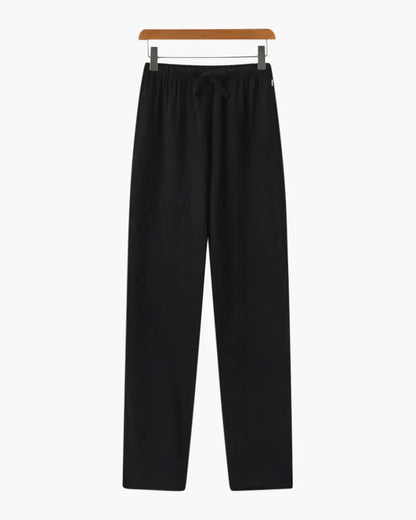 Old Money Brown & Black Classic Combo - Lotus Linen 2-Piece Duo Set Shirt & Pants