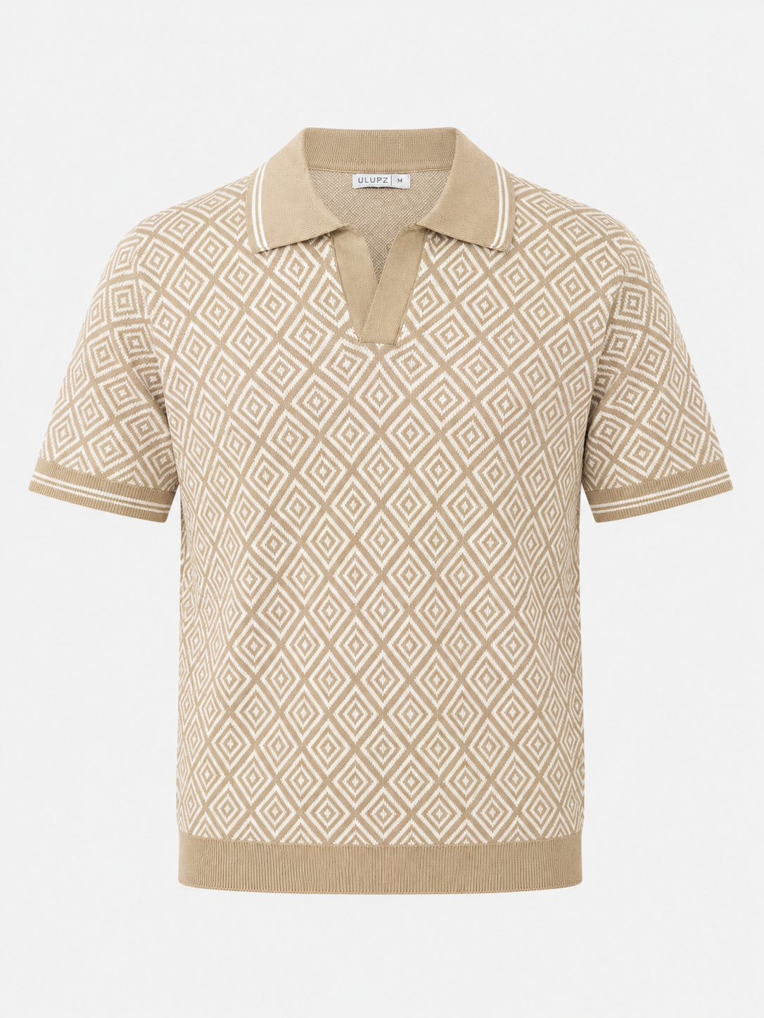 Geometric Knit Polo