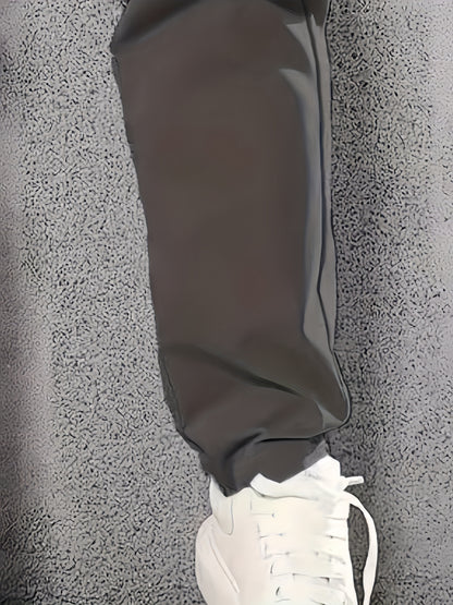 Men'S Stylish Cargo Pants for Spring And Autumn, Featuring a Trendy American Straight-Leg Design, New Loose Fit, Versatile with Multiple Pockets, Perfect for Sports