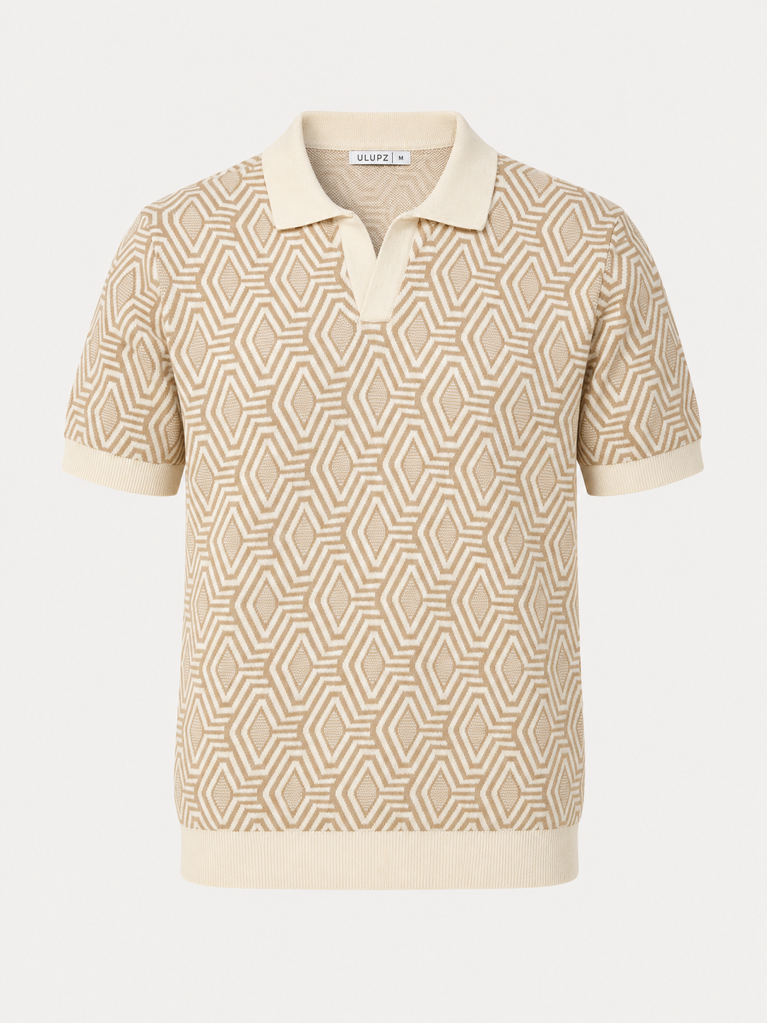 Geo Knit Polo Set