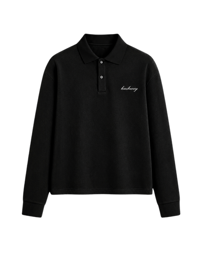 SUMMER CLASSIC POLO TEE - ALL BLACK