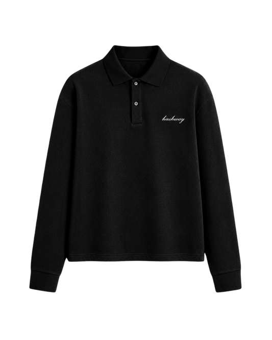 SUMMER CLASSIC POLO TEE - ALL BLACK