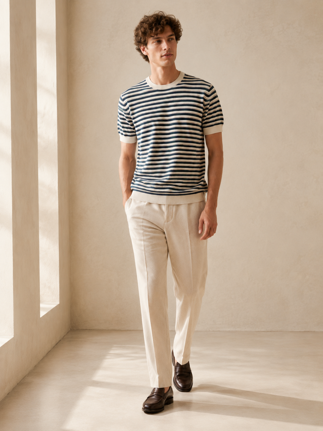 Nautical Stripe Knit T-Shirt