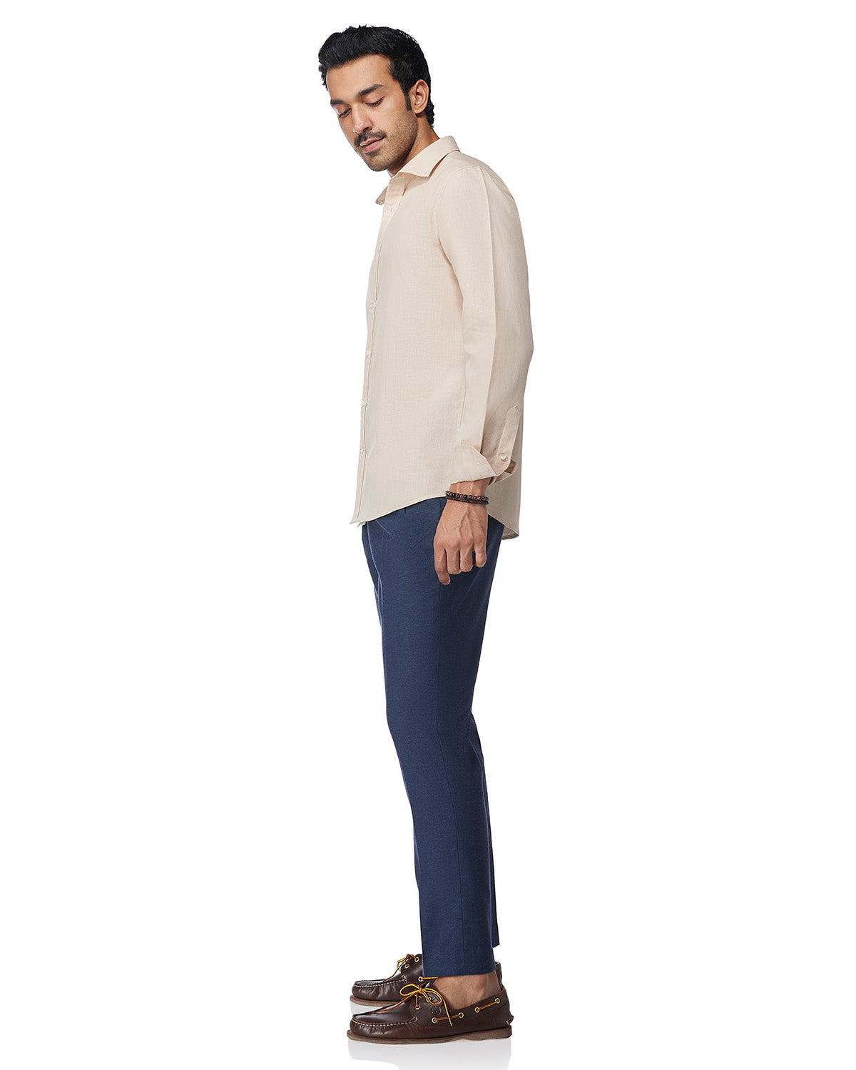 Cotton Linen Shirt - Beige