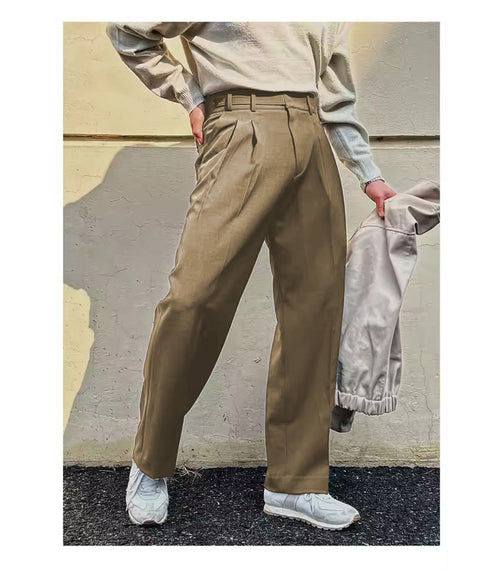 Vintage Linen High Waist Trousers