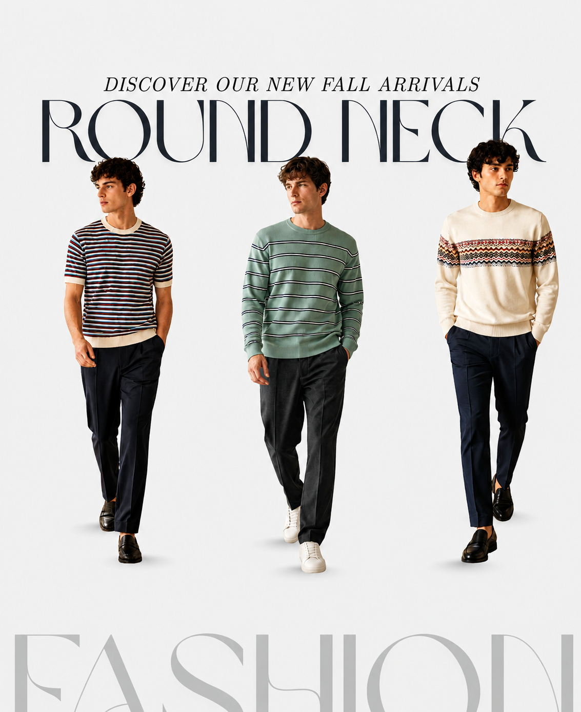 Knit Round Neck T-shirt