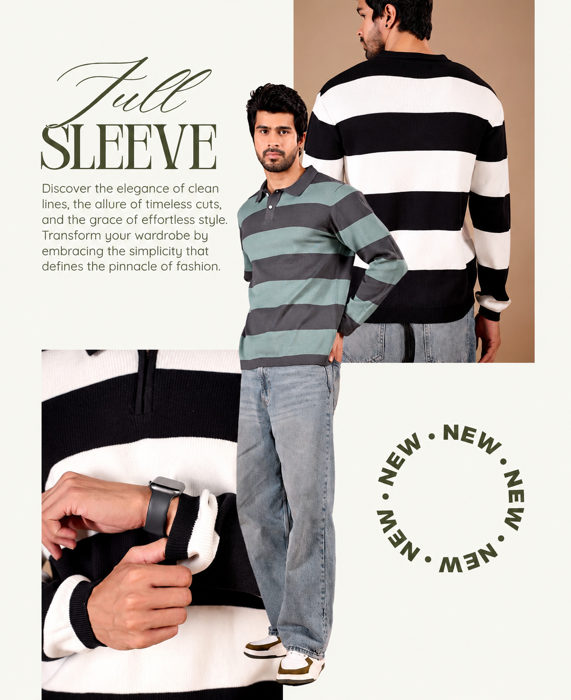 Knit Full Sleeve T-shirt