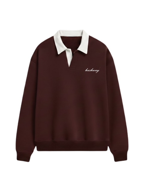 The Archives Polo Sweatshirt – Wine
