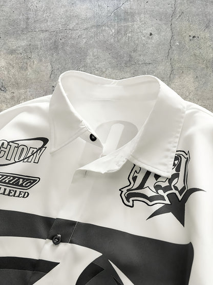 Men'S Casual Print Short-Sleeve Shirt