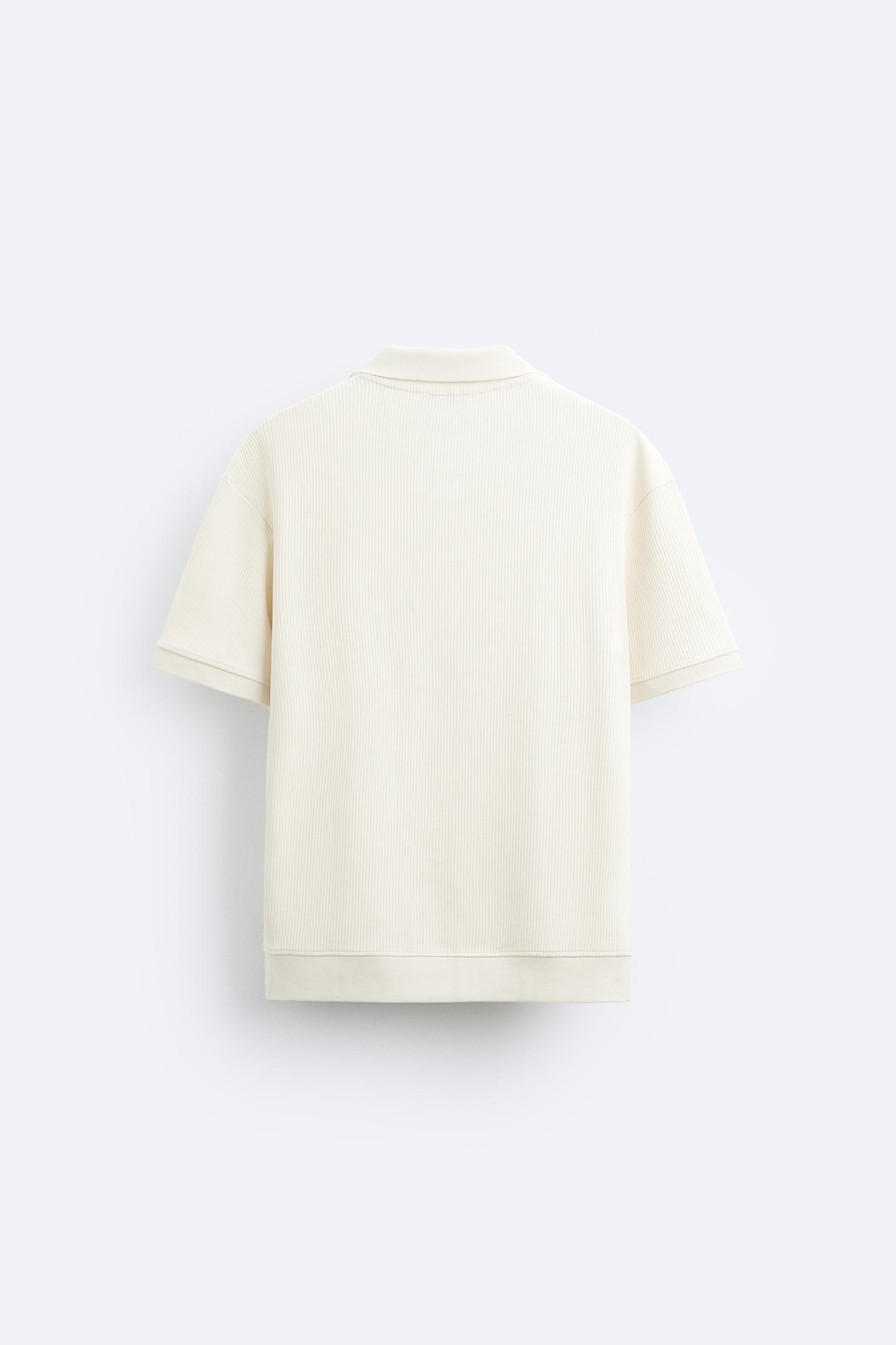 Old Money Classic Ribbed Short Sleeve Lapel Collar Knitted Shirt - 100% Viscose Solid Color Regular Fit Knit Top