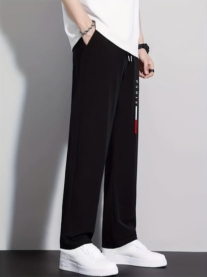 1pc Summer Quick-Dry Athletic Outdoor Casual Straight Print Long Pants