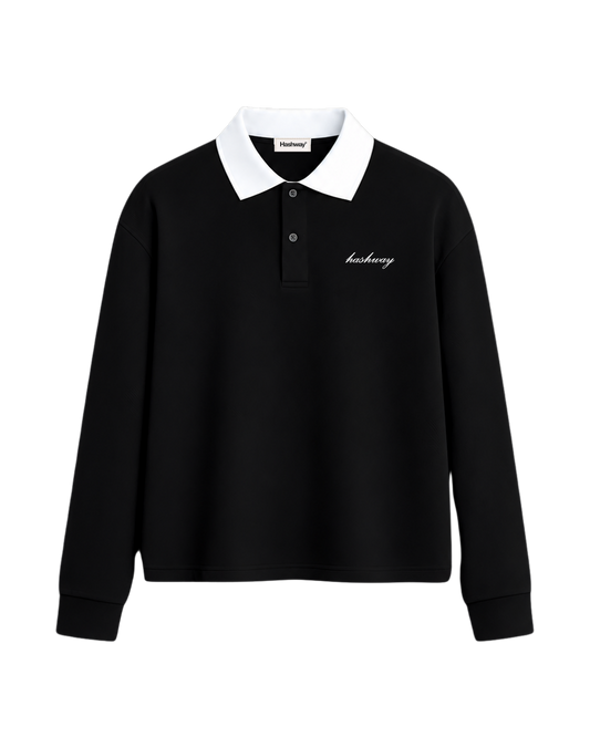 SUMMER CLASSIC POLO TEE - BLACK