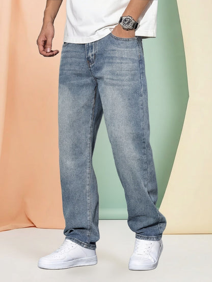 Geng Yuan Original Selected Men'S Casual Elastic Jeans Long Trousers