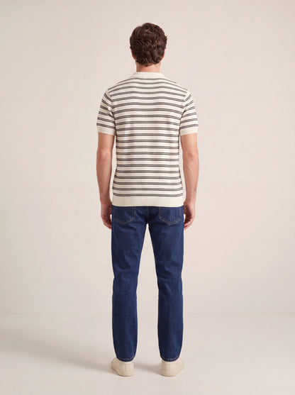 Classic Stripe Knit Polo