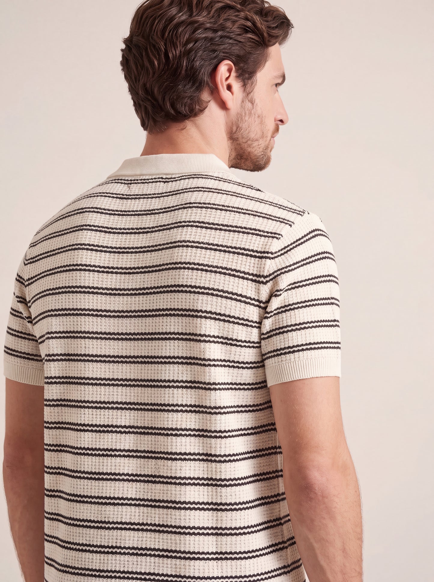 Classic Stripe Knit Polo