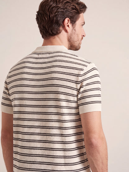 Classic Stripe Knit Polo