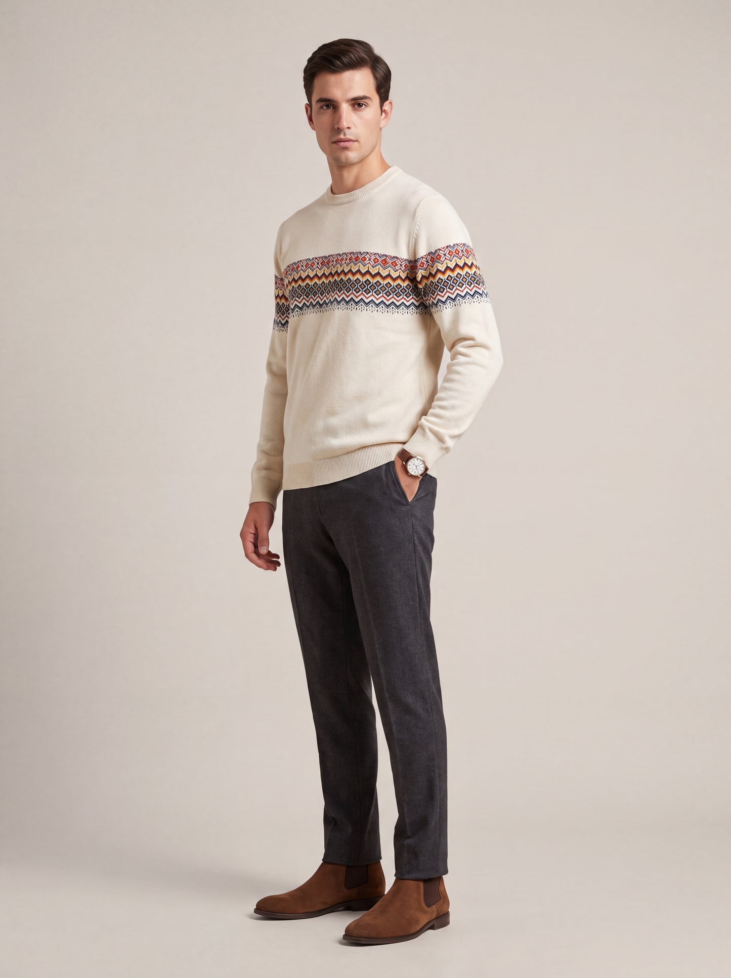 Fair Isle Knit Sweater