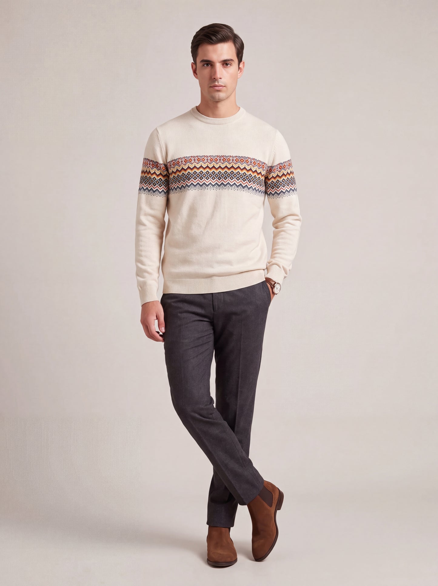 Fair Isle Knit Sweater