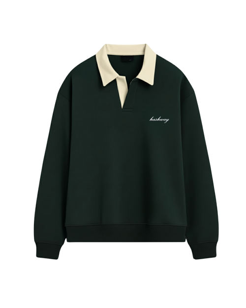 The Archives Polo Sweatshirt – Green