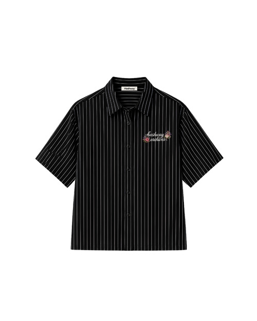 Embroidered Striped Shirt