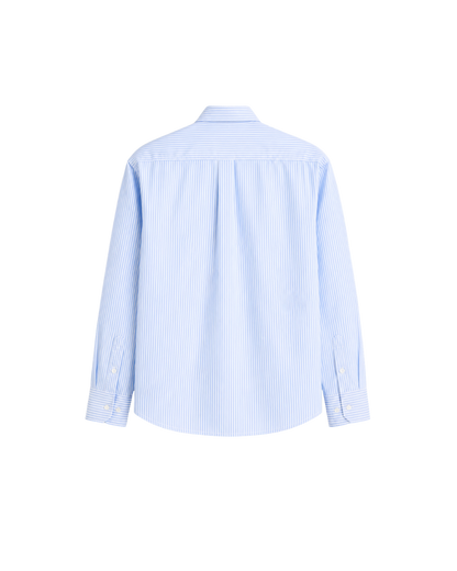 HASHWAY ARCHIVES EMBROIDERED STRIPED SHIRT - SKY BLUE